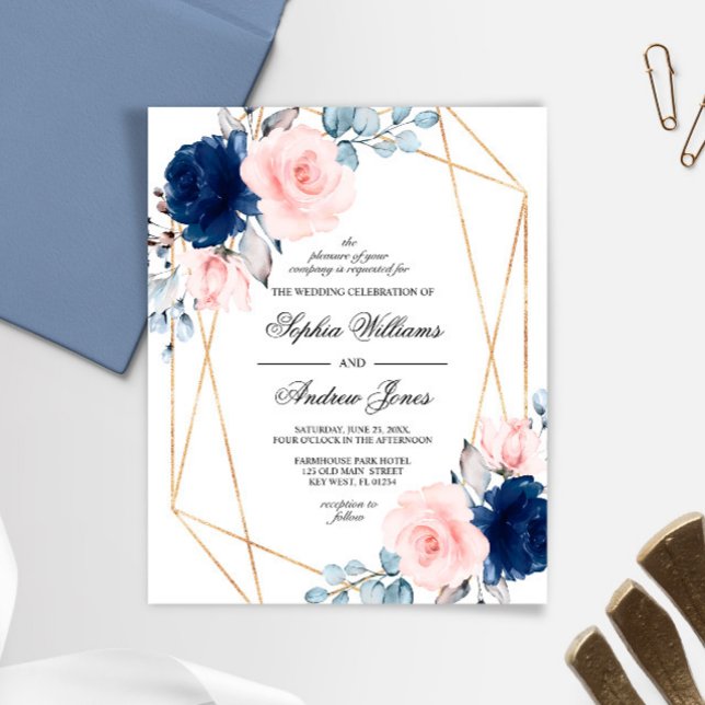 Lámina Invitación a la boda Rosa azul de la Marina y Rubo (Subido por el creador)