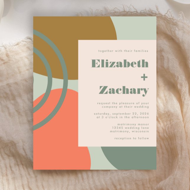 Lámina Invitación a la boda verde de sabios resumen de pr (Subido por el creador)