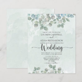 Lámina Invitación a la boda verde del sabio Eucalyptus de
