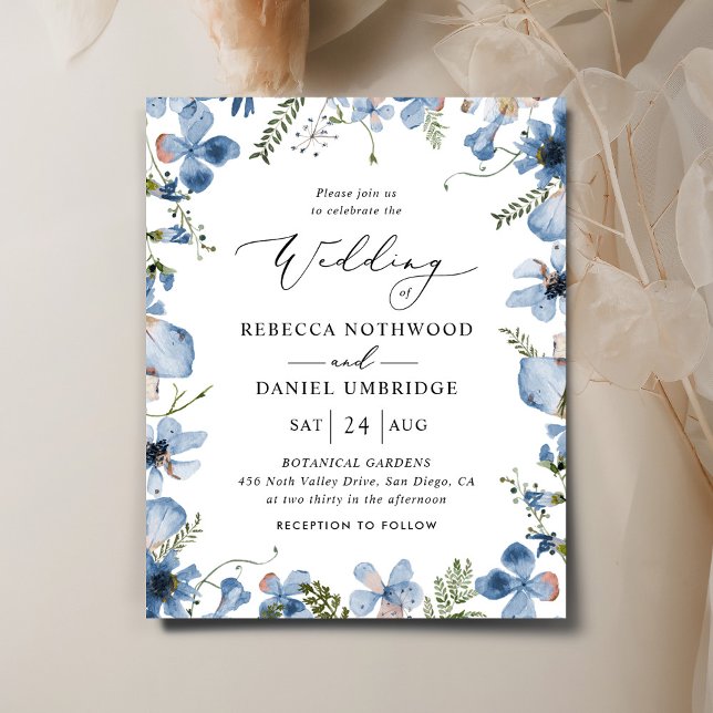 Lámina Invitación a la Boho Blue Wedding (Subido por el creador)
