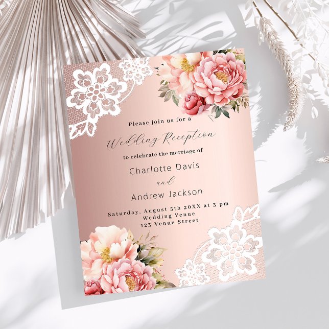 Lámina Invitación a la celebración de una boda floral de  (Subido por el creador)
