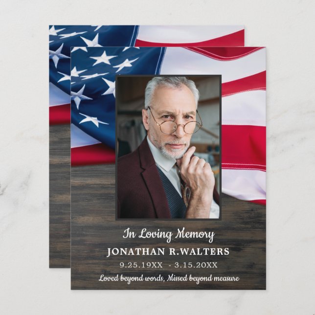 Lámina Invitación A La Celebración De Vida De Veteranos P (Anverso / Reverso)