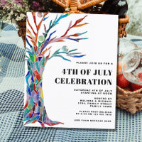 Invitación a la celebración del 4 de julio del pre