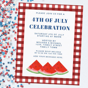 Lámina Invitación A La Celebración Del 4 De Julio Del Pre