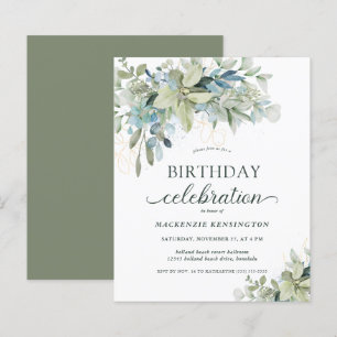 Lámina Invitación a la celebración del cumpleaños del euc