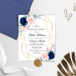 Lámina Invitación a la Cena de Ensayo con Rubor de Presup