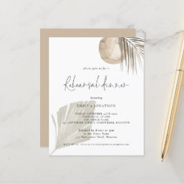 Lámina Invitación a la cena de ensayo de Boho Boho Grass 