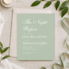 Lámina Invitación a la cena de ensayo de caligrafía en ve
