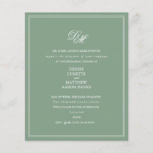 Lámina Invitación a la cena de ensayo presupuestario