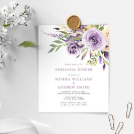 Lámina Invitación a la cena de Rosa púrpura presupuestado