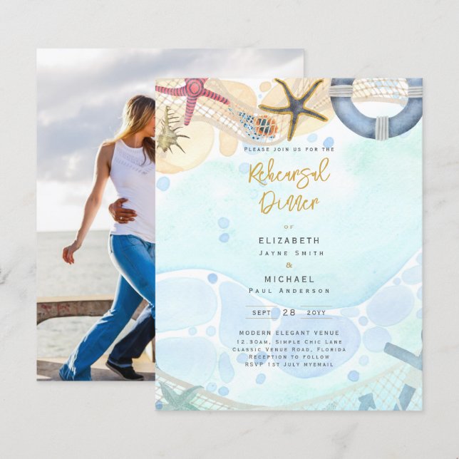 Lámina Invitación a la cena de un ensayo de fotografía co (Anverso / Reverso)