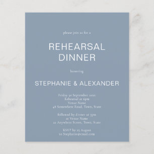 Lámina Invitación a la cena de un ensayo general simple d