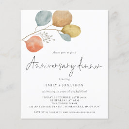 Lámina Invitación a la cena del aniversario de Budget Wat