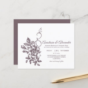 Lámina Invitación a la ceremonia de boda del Viejo Presup