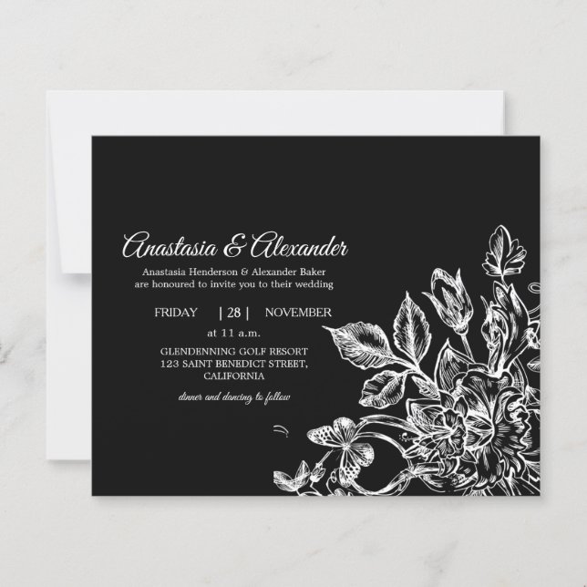 Lámina Invitación a la ceremonia de boda del Viejo Presup (Anverso)