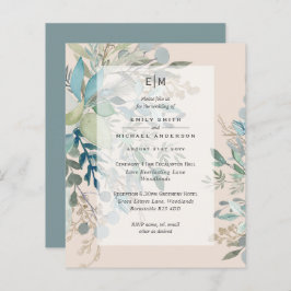 Lámina Invitación a la Ceremonia de Boda y Recepción Polv