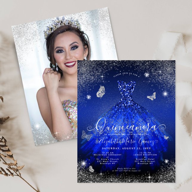 Lámina Invitación a la cita de fotos de traje de plata az (Subido por el creador)