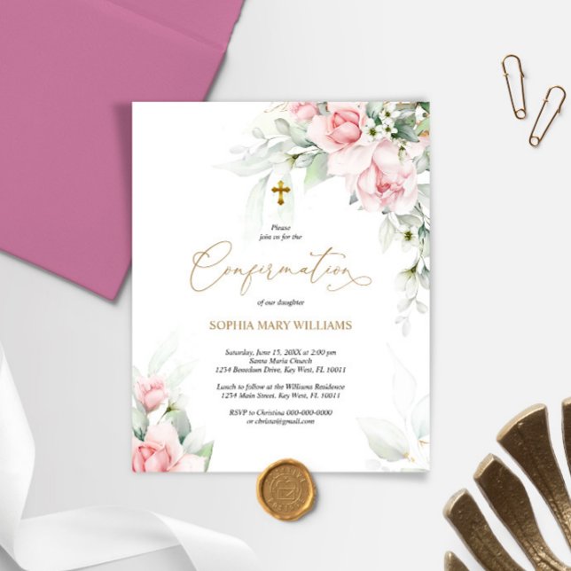 Lámina Invitación a la confirmación de Rubor y Eucalyptus (Subido por el creador)
