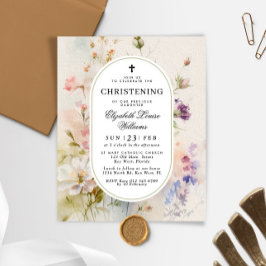 Lámina Invitación a la cristiandad de flores silvestres r