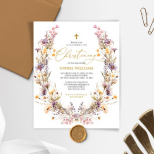 Lámina Invitación a la cristiandad de las flores silvestr
