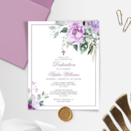 Lámina Invitación a la dedicción violeta del eucalipto de