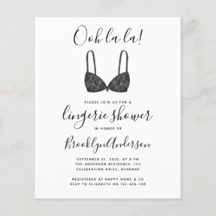 Lámina Invitación a la ducha de BUDGET Ooh La Lingerie