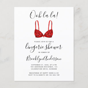 Lámina Invitación a la ducha de BUDGET Ooh La Lingerie