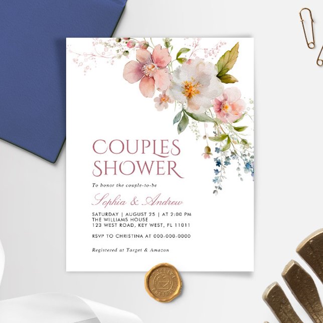 Lámina Invitación a la ducha de flores silvestres rusas d (Subido por el creador)