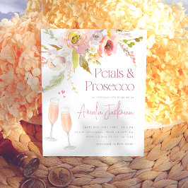 Lámina Invitación a la ducha de la novia floral de Petals