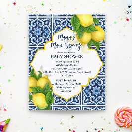 Lámina Invitación a la ducha de leche principal de mi mam