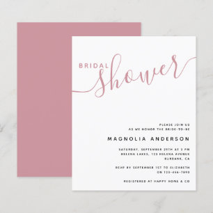 Lámina Invitación a la ducha de novia con cargo al presup
