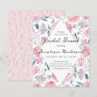 Lámina Invitación a la ducha de novia con cargo al presup