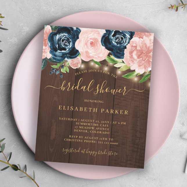 Lámina Invitación a la ducha de novia con presupuesto de  (Subido por el creador)