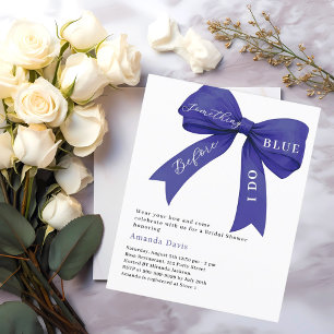 Lámina Invitación a la ducha de novia con un arco azul