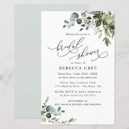 Lámina Invitación a la ducha de novia de Budget Elegant G
