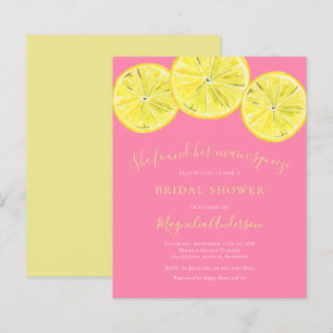Lámina Invitación a la ducha de novia de Budget Lemon Cit
