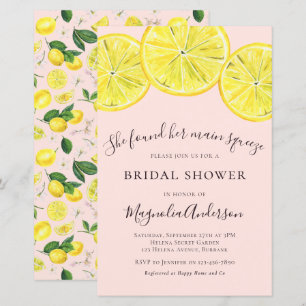 Lámina Invitación a la ducha de novia de Budget Lemon Cit