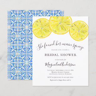 Lámina Invitación a la ducha de novia de Budget Lemon Cit