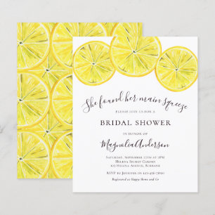 Lámina Invitación a la ducha de novia de Budget Lemon Cit