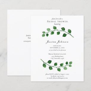 Lámina Invitación a la ducha de novia de eucalipto de pre