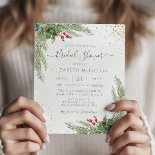 Lámina Invitación a la ducha de novia de la energía verde