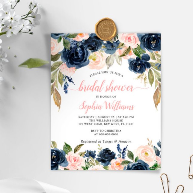 Lámina Invitación a la ducha de novia de la marina y las  (Subido por el creador)