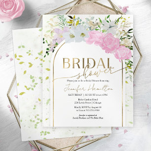 Lámina Invitación a la ducha de novia de la primavera de 