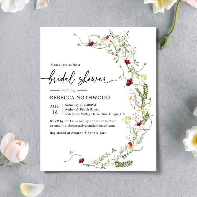 Lámina Invitación a la ducha de novia del Boho de Moda Gr (Subido por el creador)