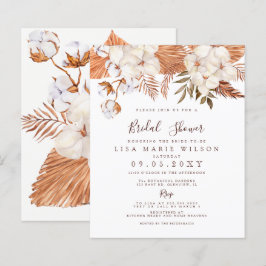 Lámina Invitación a la ducha de novia del Boho Pampas