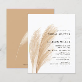 Lámina Invitación a la ducha de novia del Boho Pampas