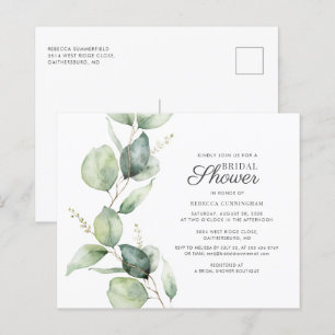 Lámina Invitación a la ducha de novia del presupuesto Euc