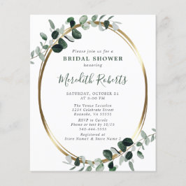 Lámina Invitación a la ducha de novia del Relieve metaliz