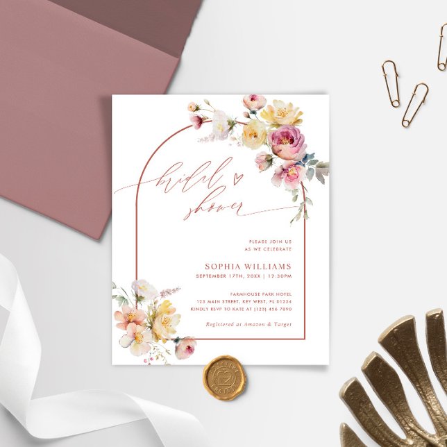 Lámina Invitación a la ducha de novia del Rosa Budget Boh (Subido por el creador)