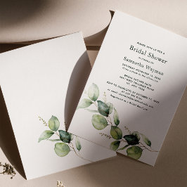 Lámina Invitación a la ducha de novia Eucalyptus Greenery
